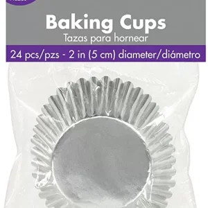 Formas Cupcake Prateada  24 Unidades