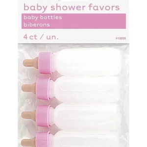 Biberão  Bebê 3,5ml Rosa 4uni
