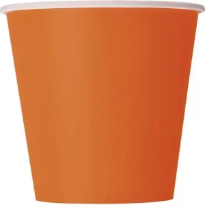 Copos 9oz Laranja 14uni