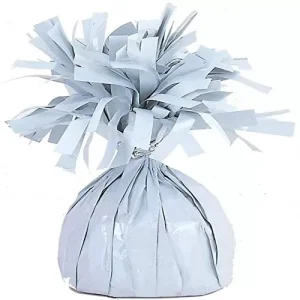 Balão Peso Foil Branco 1uni