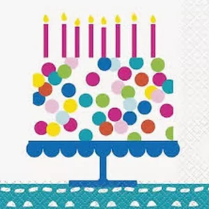 Guardanapos 25cm Confetti Happy Birthday 16