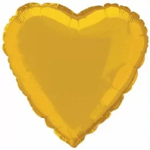 Balão Foil Coração 18″ Dourado