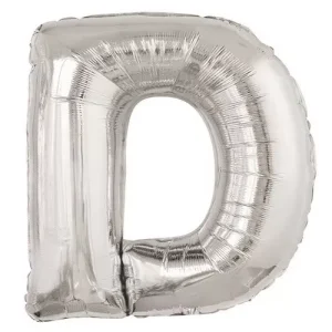 Balão Foil Prateado Letra D