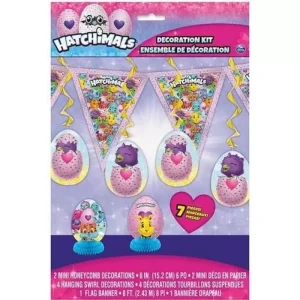 Kit Decoração de Mesa Hatchimals 7Peças