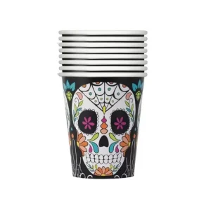 Copos Caveira Mexicana 8 Unidades