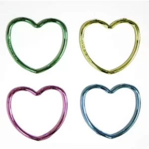 Pulseiras em coração 12un
