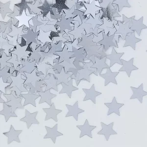 Confetti Estrela Prateado Foil