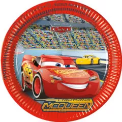 Pratos Cars 23cm 8 Unidades