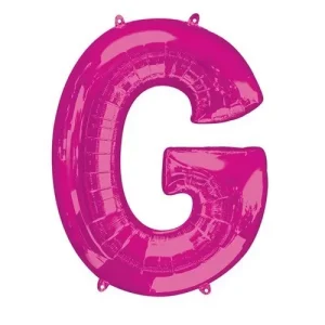 Balão Foil Letra G Rosa