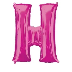 Balão Foil Letra H Rosa