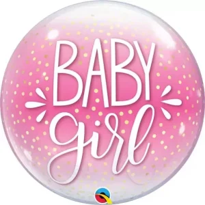 Bubble 22″ Baby Girl Rosa Confettis