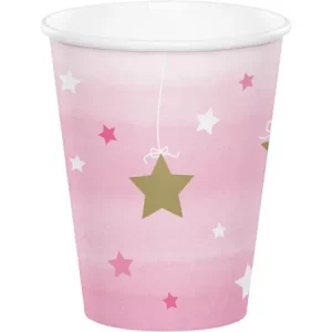 Copos One Little Star Rosa 8un