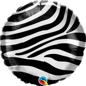 Balão Foil 18″/46cm Padrão Zebra
