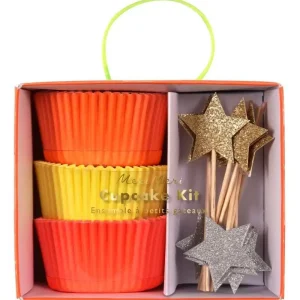 Neon e Estrelas Cupcake Kit