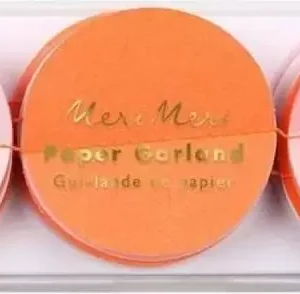Grinalda de Papel Laranja