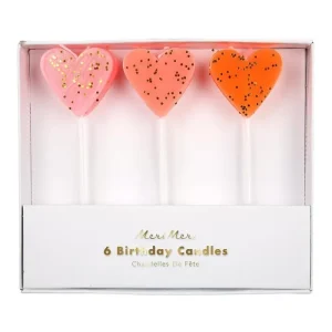 Velas Corações 6un