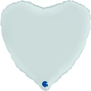 Balão Foil Coração Azul Pastel