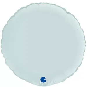 Balão Foil Redondo Azul Bebé