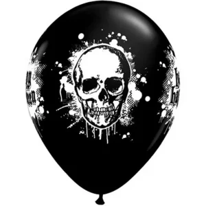 Balão Latex Caveira Halloween