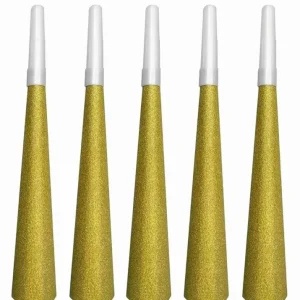 Cornetas Glitter Ouro