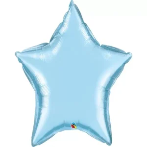 Balão Foil 36″/91cm Estrela Azul Pastel