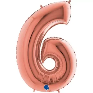 Balão Foil Rose Gold nº6