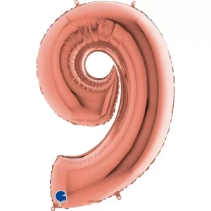 Balão Foil Rose Gold nº9