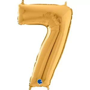 Balão Nº 7 Dourado 26″ 66cm