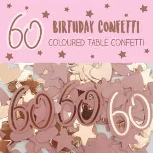 Confettis 60 anos Papel E Foil
