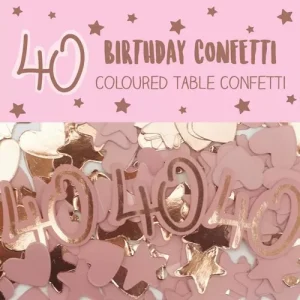 Confettis 40 anos papel e foil