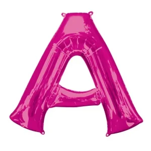 Balão Foil Letra A Rosa