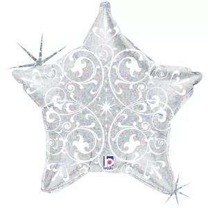 Balão Foil Estrela Filigrana