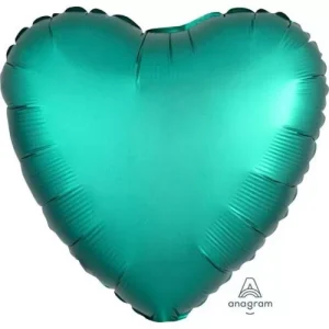 Balão Foil Coração Verde Escuro Opaco