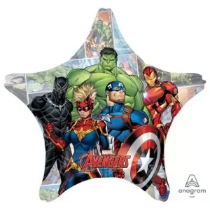 Balão Estrela Heróis Avengers