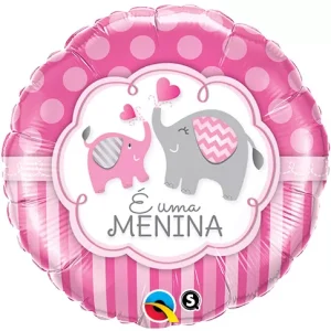 Balão Foil 18″ É Uma Menina