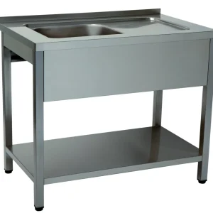 BANCADA DE LAVAGEM 1 CUBA 1200X700X850 INOX