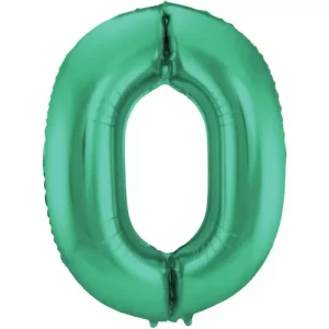 Balão Foil nº0 86cm Verde Matt