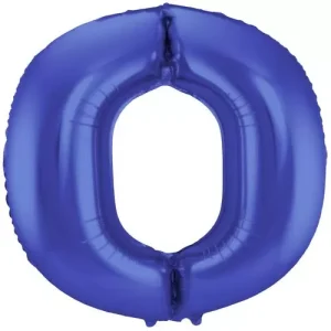Balão Foil nº0 86cm Azul Matt