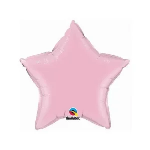 Balão Foil 36″/91cm Estrela Rosa Pastel