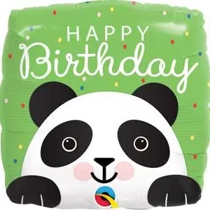 Balão Foil Happy Birthday Panda