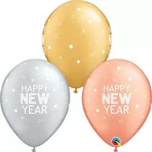 Balão Latex 11″ Happy New Year