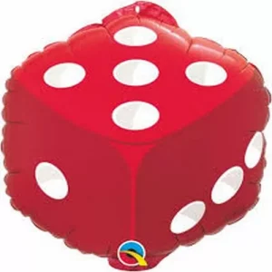 Balão Foil Dado Vermelho