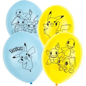 Balões Látex Pokémon 6 Unidades