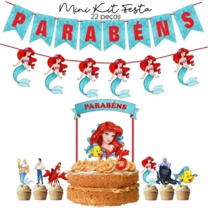 Mini Kit Festa Ariel Pequena Sereia