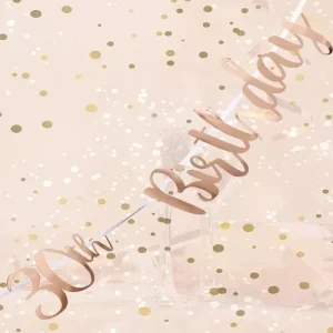 Bandeirola Rose Gold 30 Anos