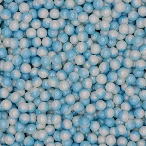 Pérolas Multicolor Azul e Branco