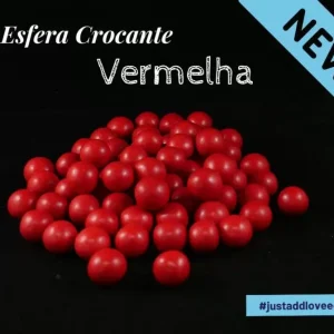 Esfera Crocante Vermelha 100gr