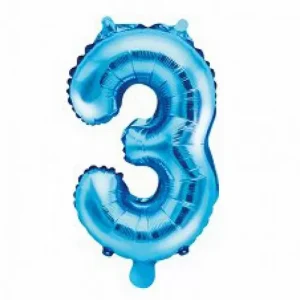 Balão Foil 14″ Azul Nº 3