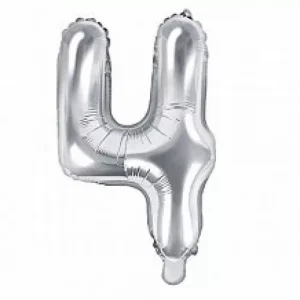 Balão Foil 14″ Prateado Nº 4