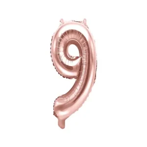Balão Foil 14″ Rose Gold Nº 9